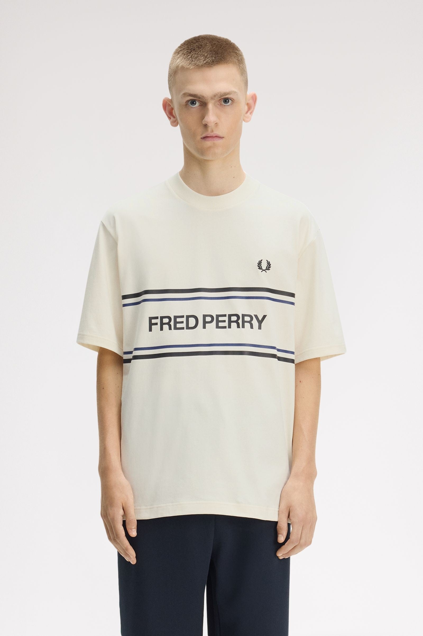 Fred Perry Graphic T-Shirt Ecru
