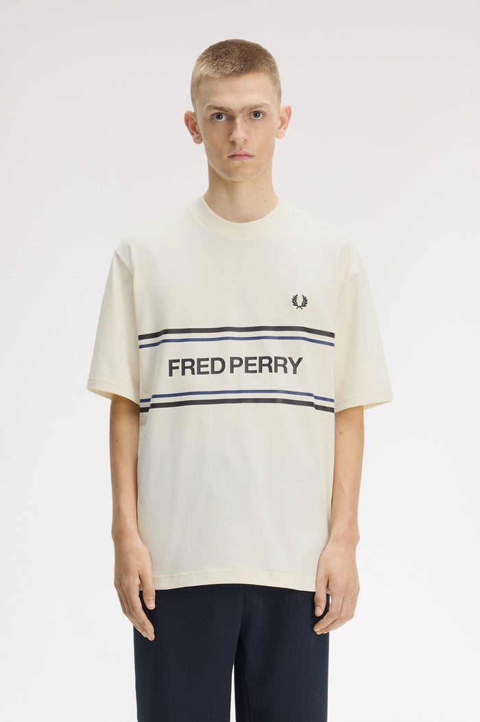 Fred Perry Graphic T-Shirt Ecru
