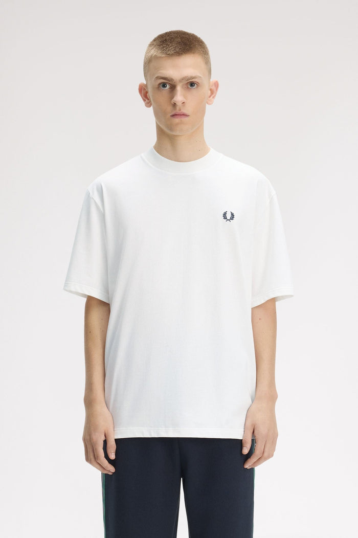 Fred Perry Back Print T-Shirt Snow White