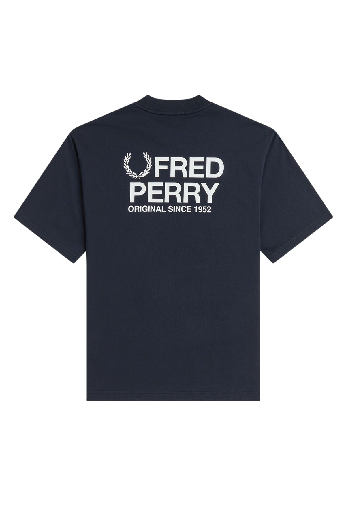 Fred Perry Back Print T-Shirt Navy