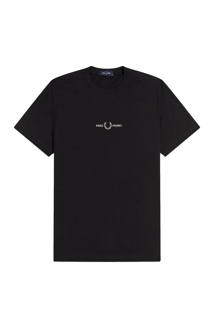 Fred Perry Embroidered Logo T-Shirt Black