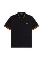 Fred Perry Reissues Original Single Tipped M2 Polo Black / Summer Clay