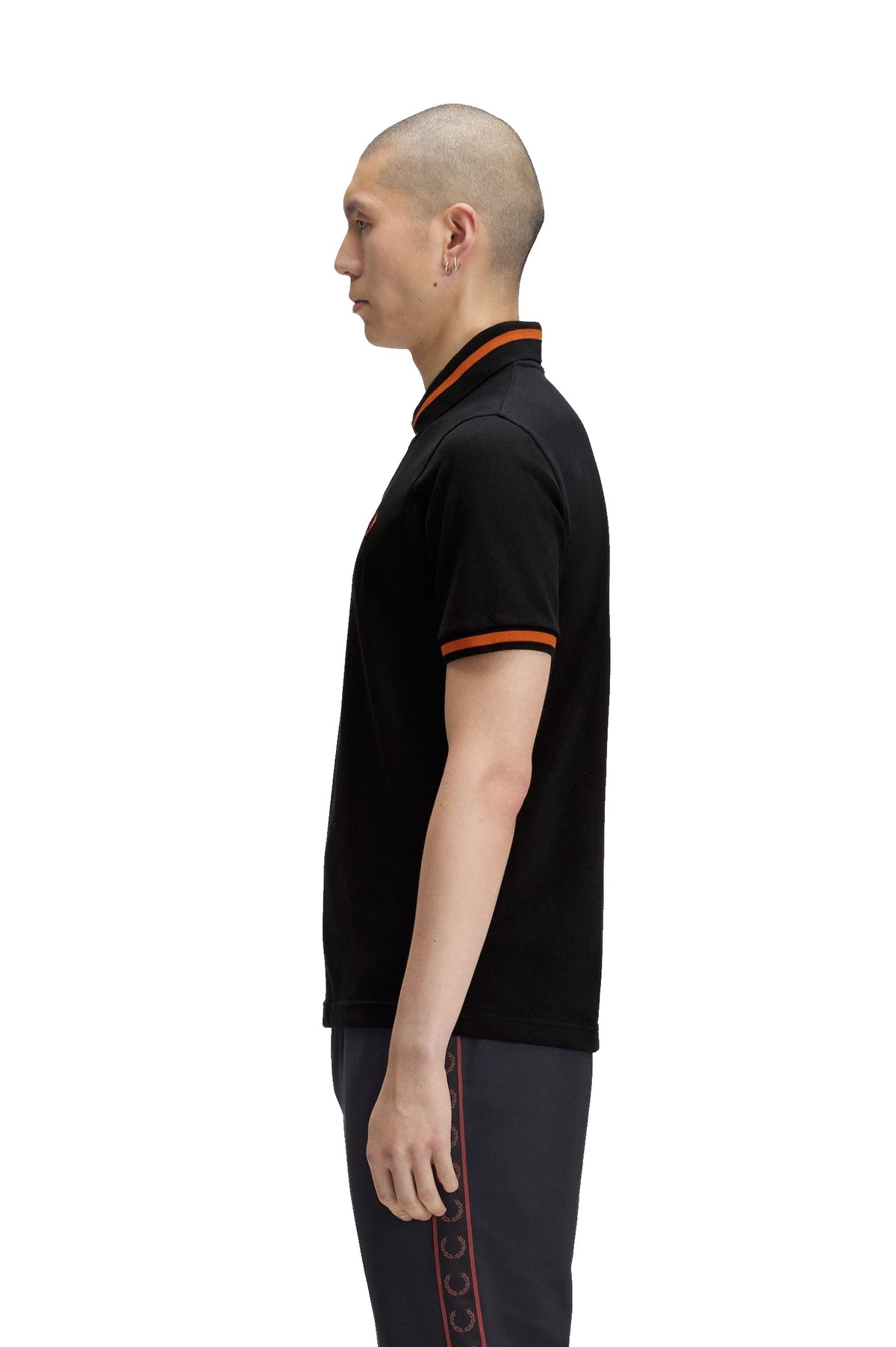 Fred Perry Reissues Original Single Tipped M2 Polo Black / Summer Clay