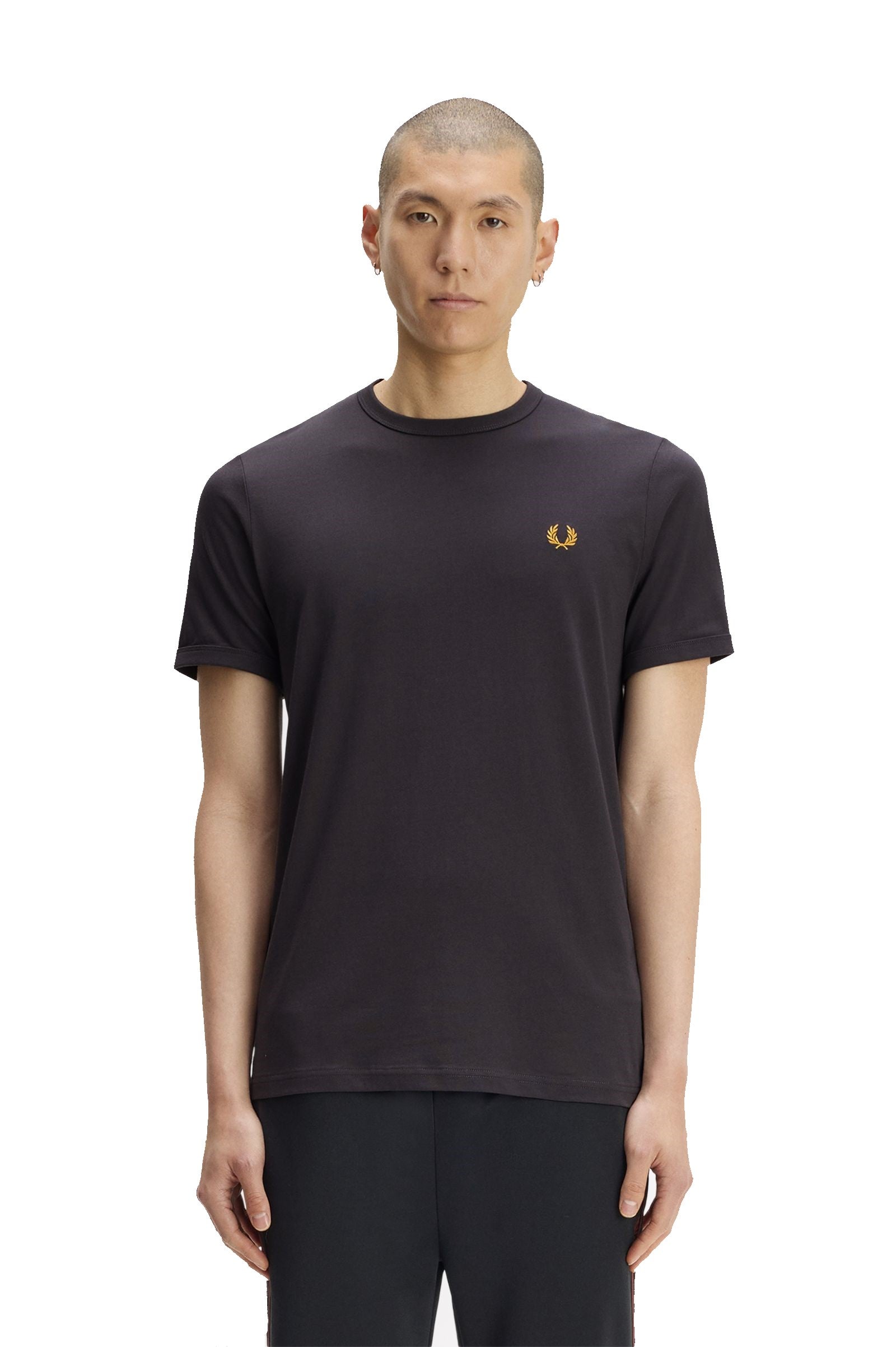 Fred Perry Ringer T-Shirt 61C Anchor Grey