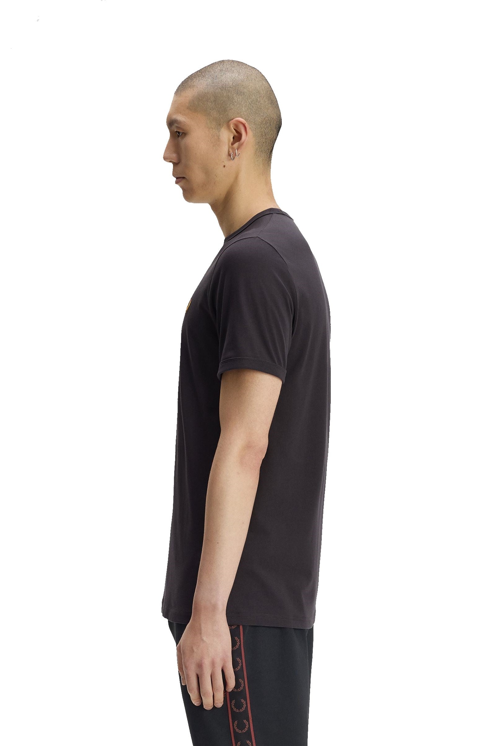 Fred Perry Ringer T-Shirt 61C Anchor Grey