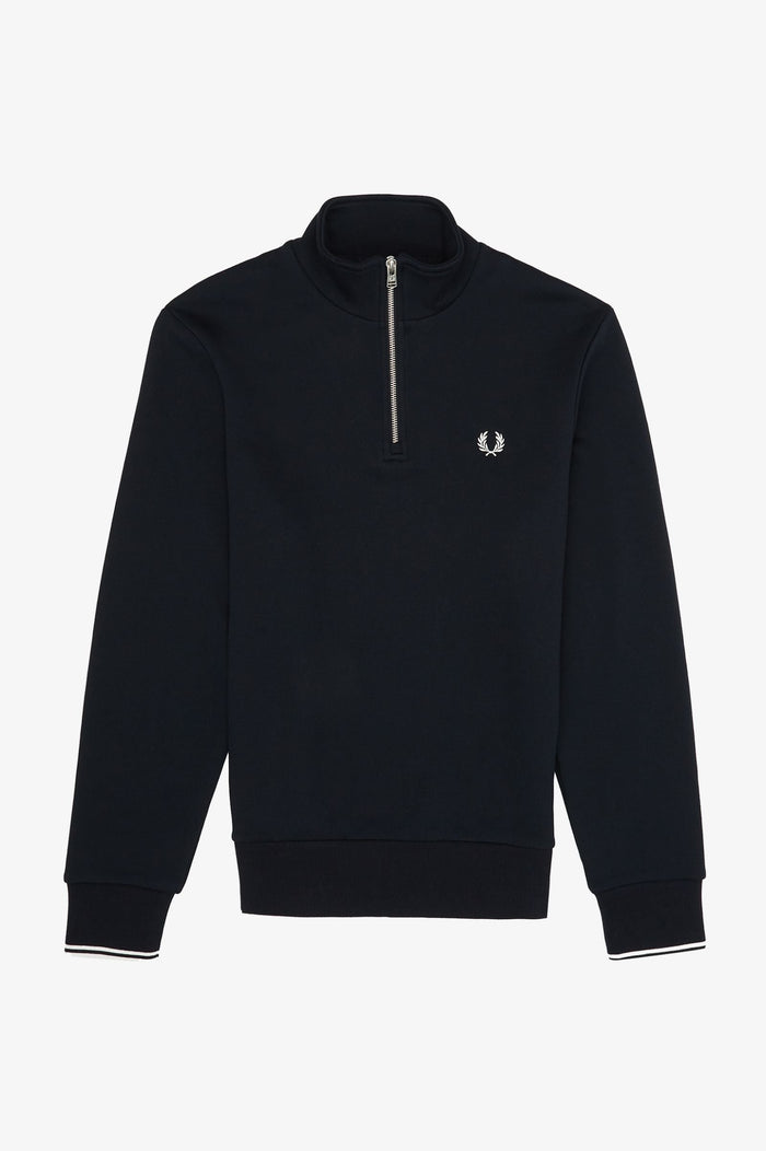 Fred Perry Half Zip Sweatshirt Navy