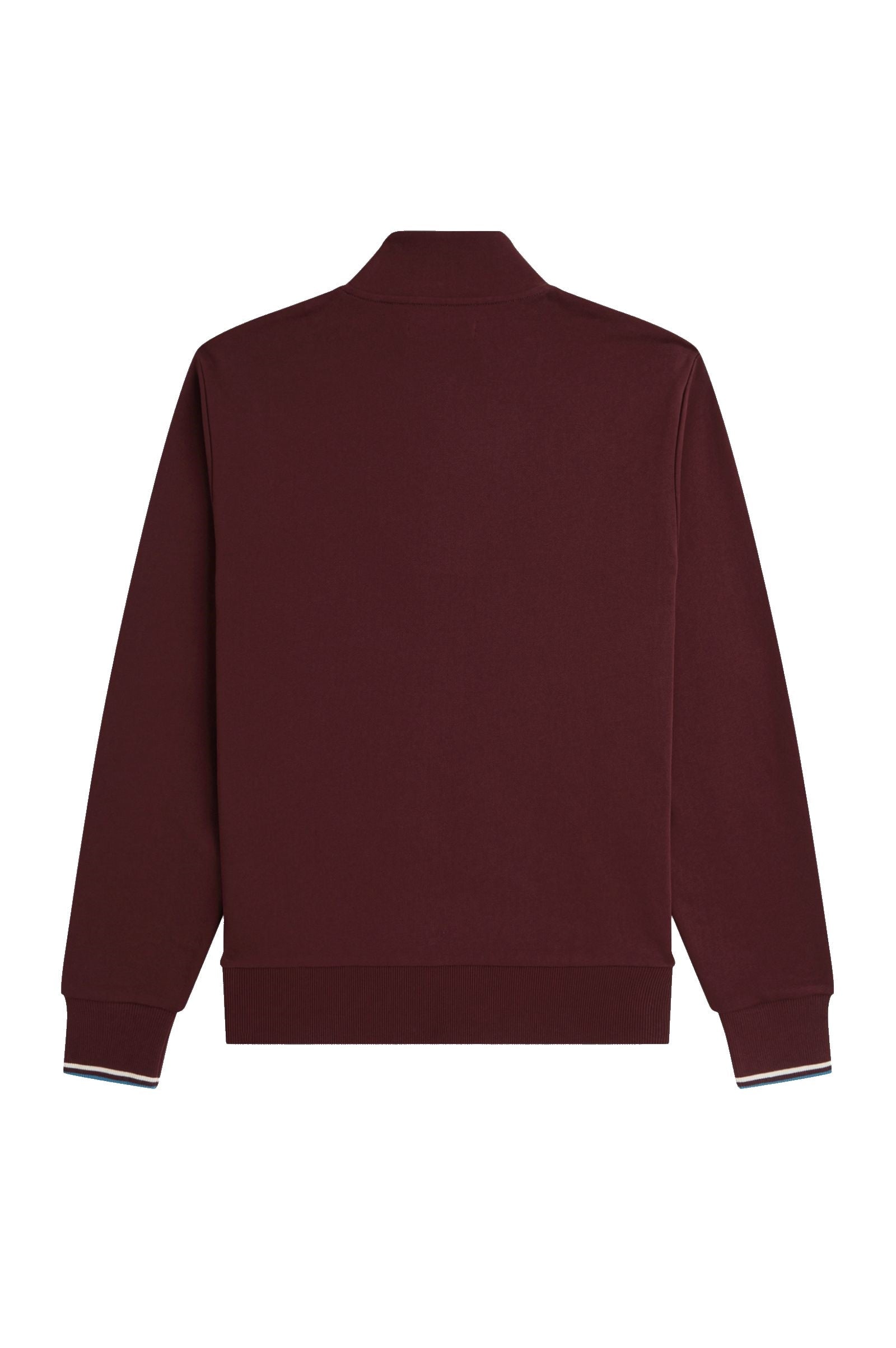 Fred Perry Half Zip Sweatshirt Oxblood / Ecru / Court Blue
