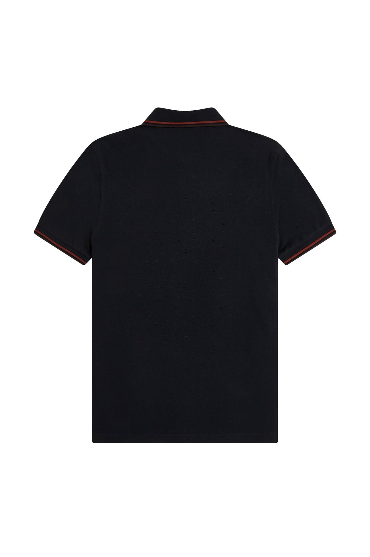 Fred Perry Slim Fit Twin Tipped Polo Navy / Brandy / Rich Brown
