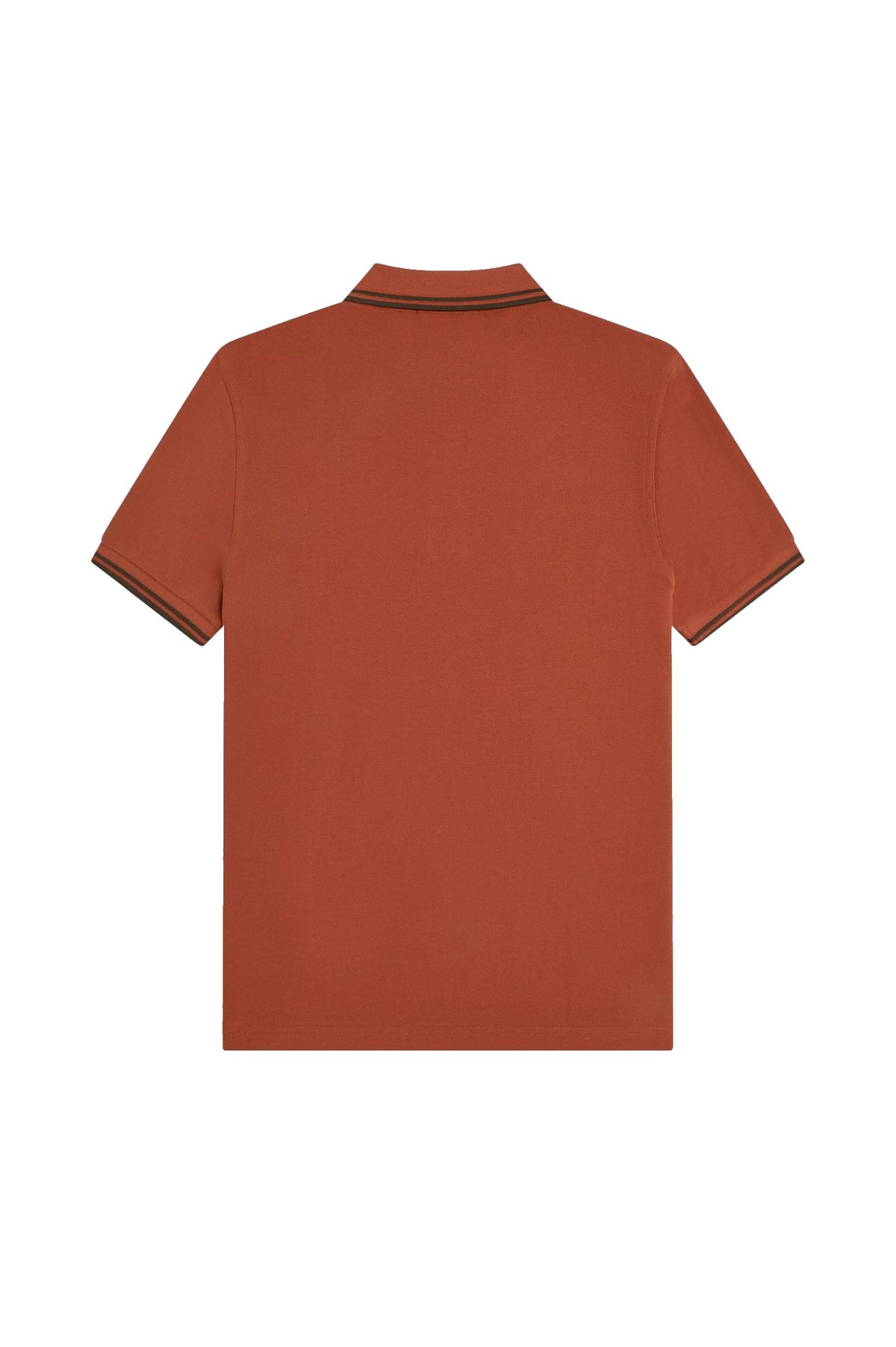 Fred Perry Slim Fit Twin Tipped Polo Brandy / Night Green / Night Green