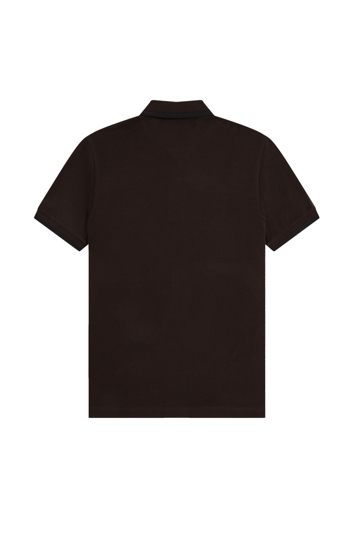 Fred Perry Slim Fit Twin Tipped Polo Rich Brown / Black / Black