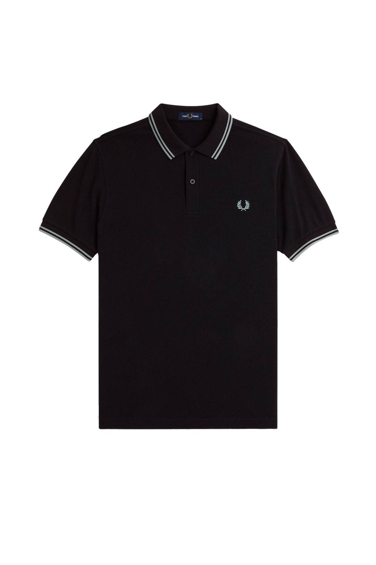 Fred Perry Slim Fit Twin Tipped Polo Navy / Silver Blue / Silver Blue
