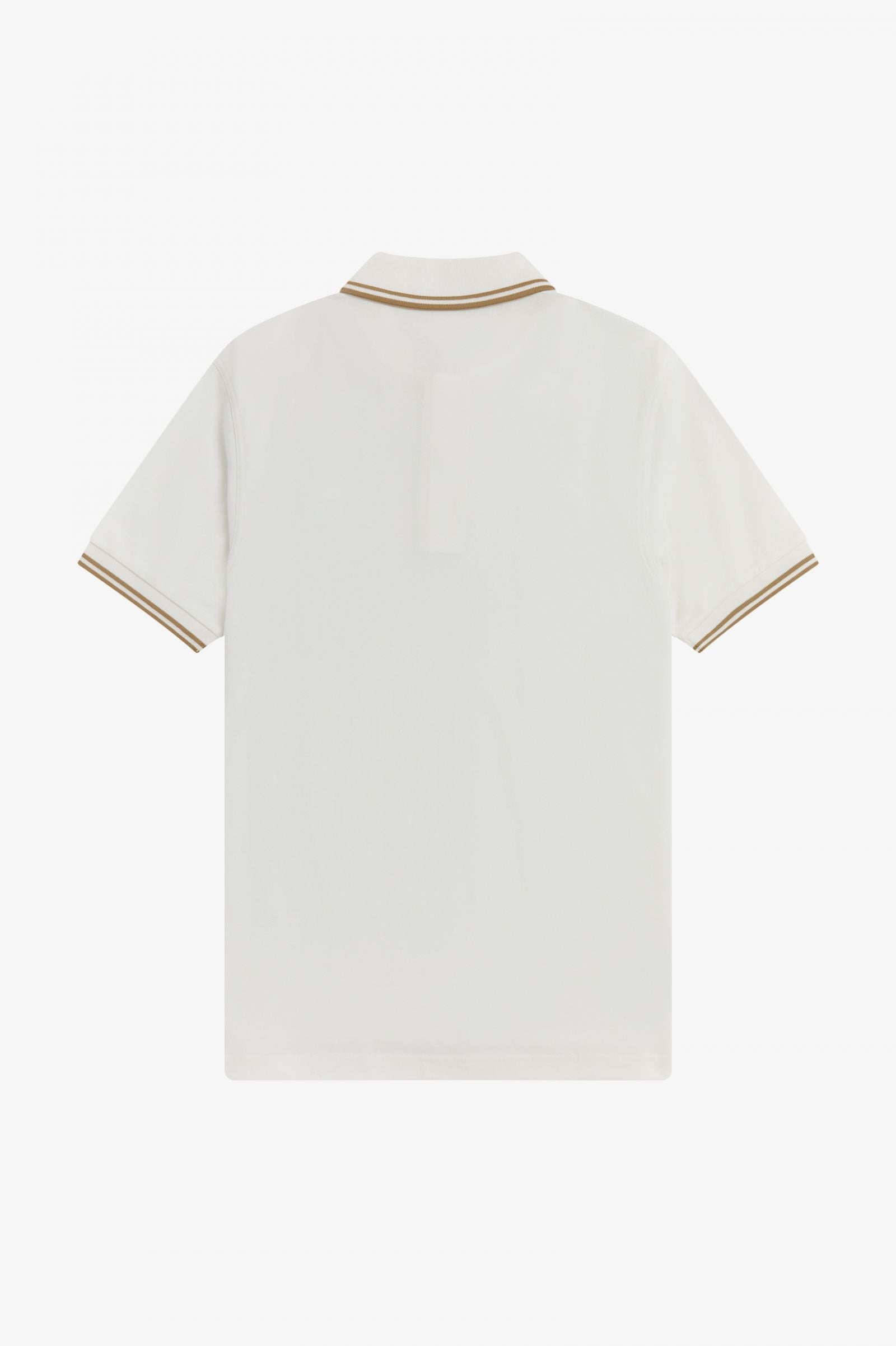 Fred Perry Slim Fit Twin Tipped Polo Snow White Desert Desert