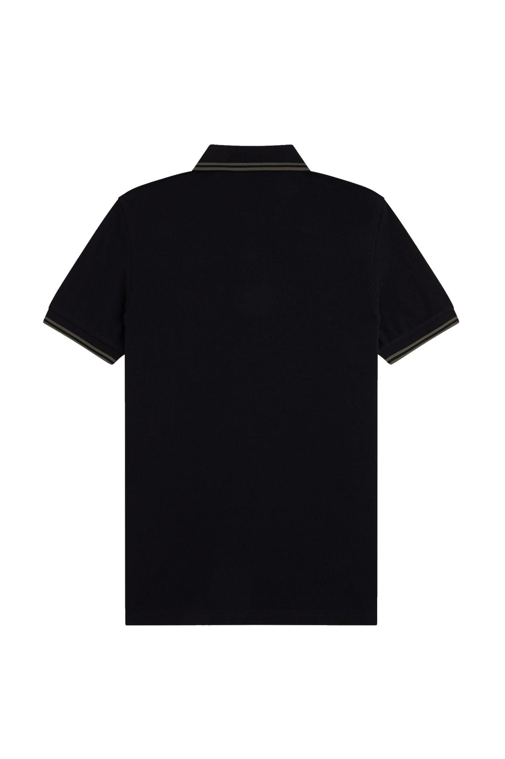 Fred Perry Slim Fit Twin Tipped Polo Black / Field Green / Field Green