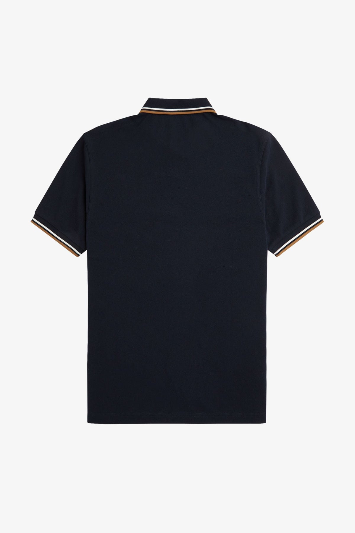 Fred Perry Slim Fit Twin Tipped Polo Navy / Snow White / Shaded Stone