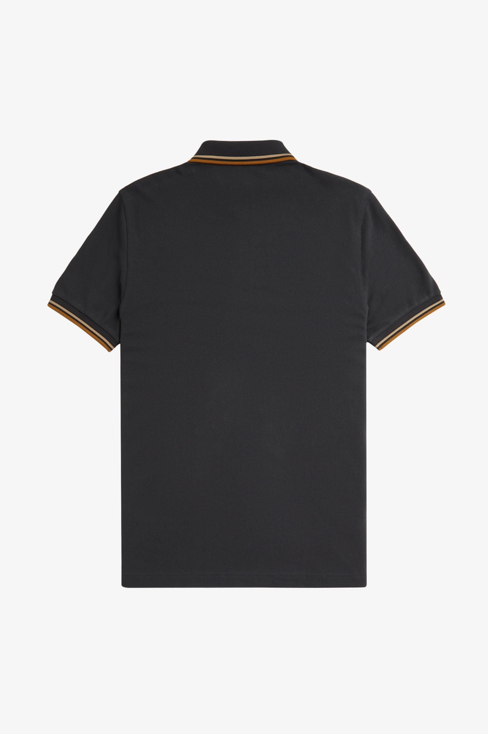 Fred Perry Slim Fit Twin Tipped Polo Anchor Grey / Warm Stone / Dark Caramel