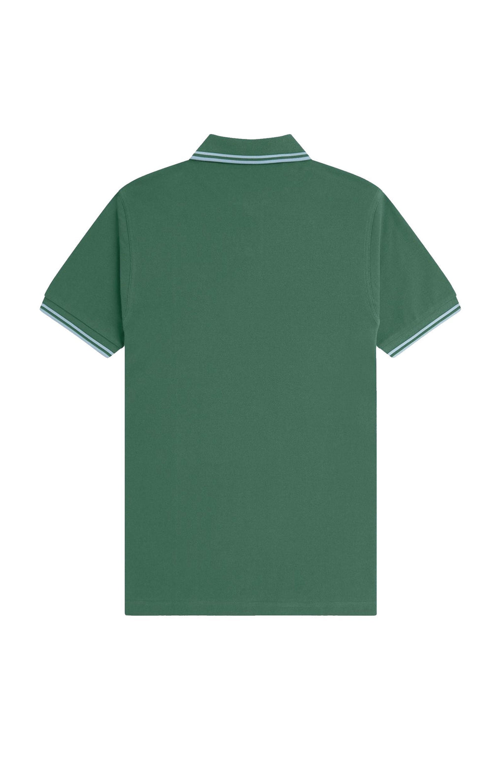 Fred Perry Slim Fit Twin Tipped Polo Sport Green / Track Blue / Track Blue