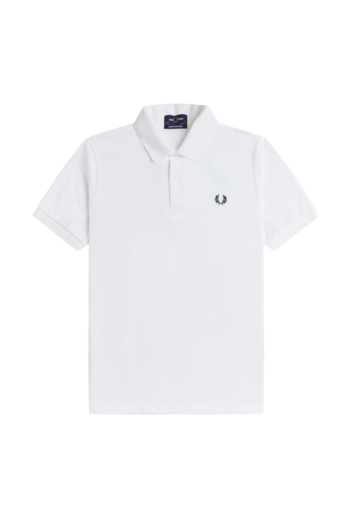 Fred Perry Reissues Original Plain Polo White / Tartan Green