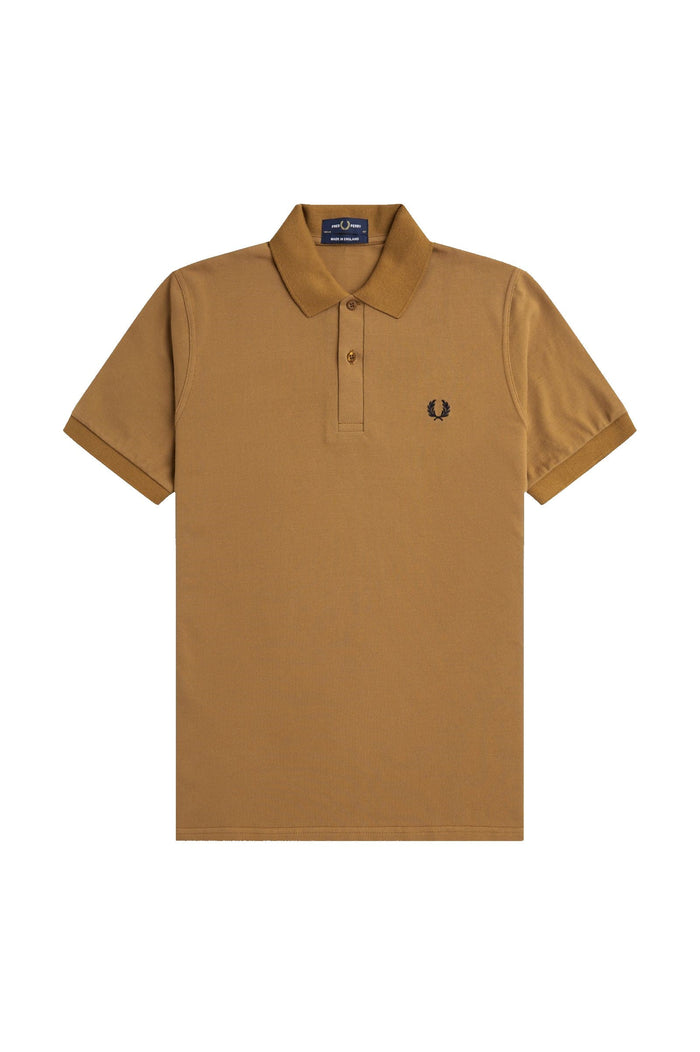 Fred Perry Reissues Original Plain Polo Dark Caramel / Navy