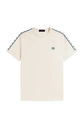 Fred Perry Contrast Tape Ringer T-Shirt Ecru