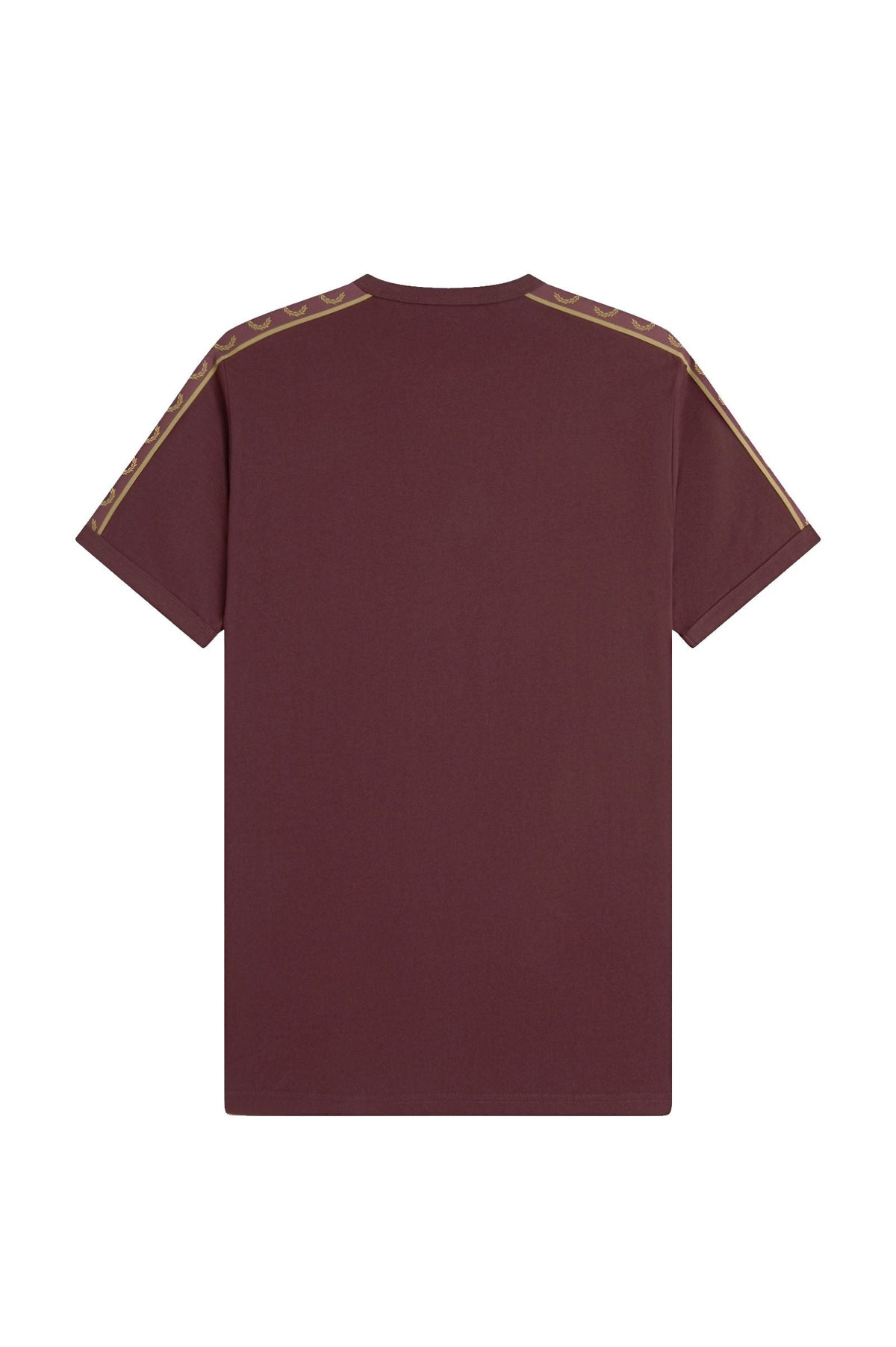 Fred Perry Contrast Tape Ringer T-Shirt Oxblood / Champagne