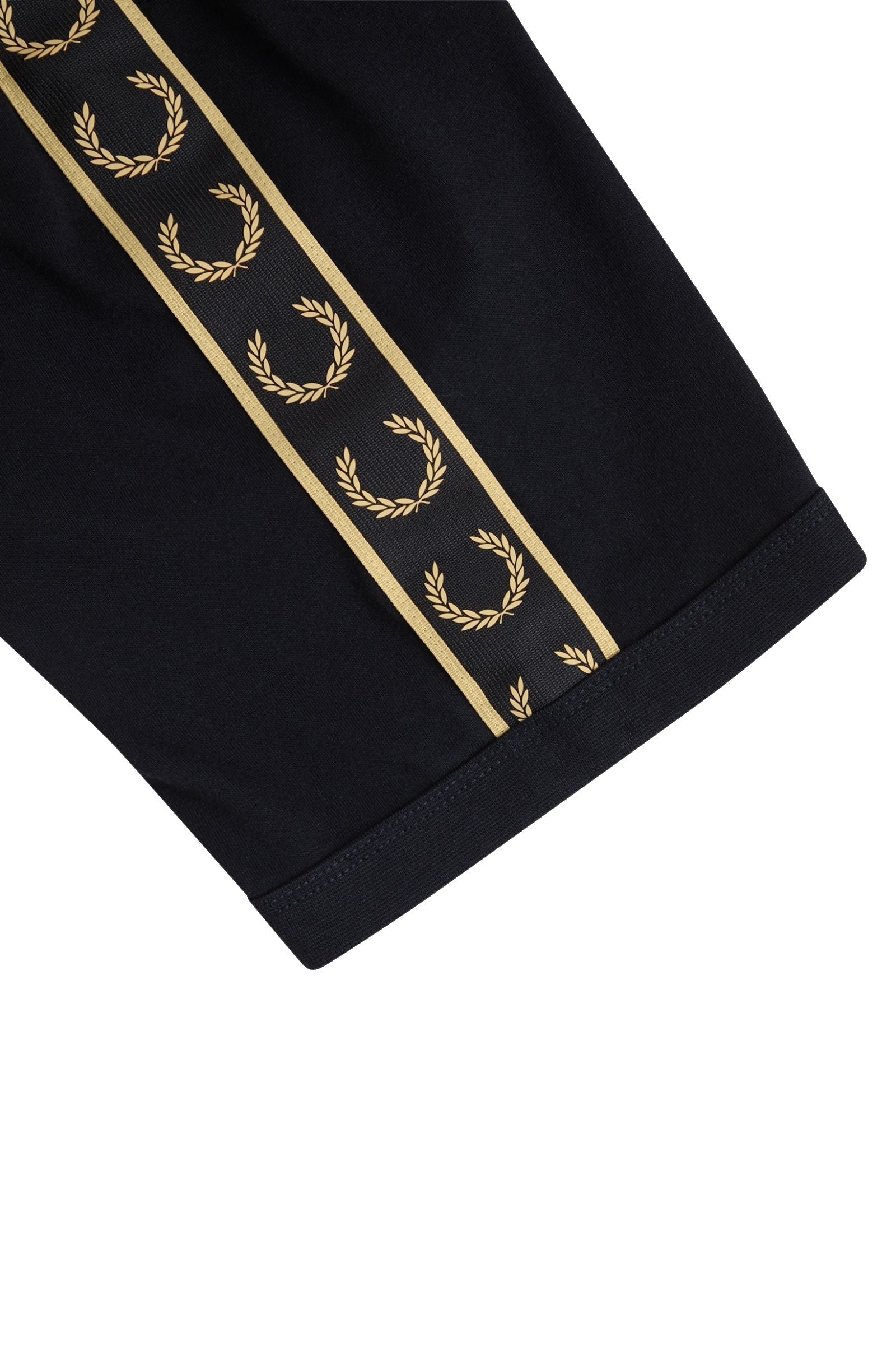 Fred Perry Contrast Tape Ringer T-Shirt Black / Champagne