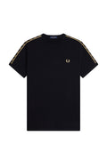 Fred Perry Contrast Tape Ringer T-Shirt Black / Champagne