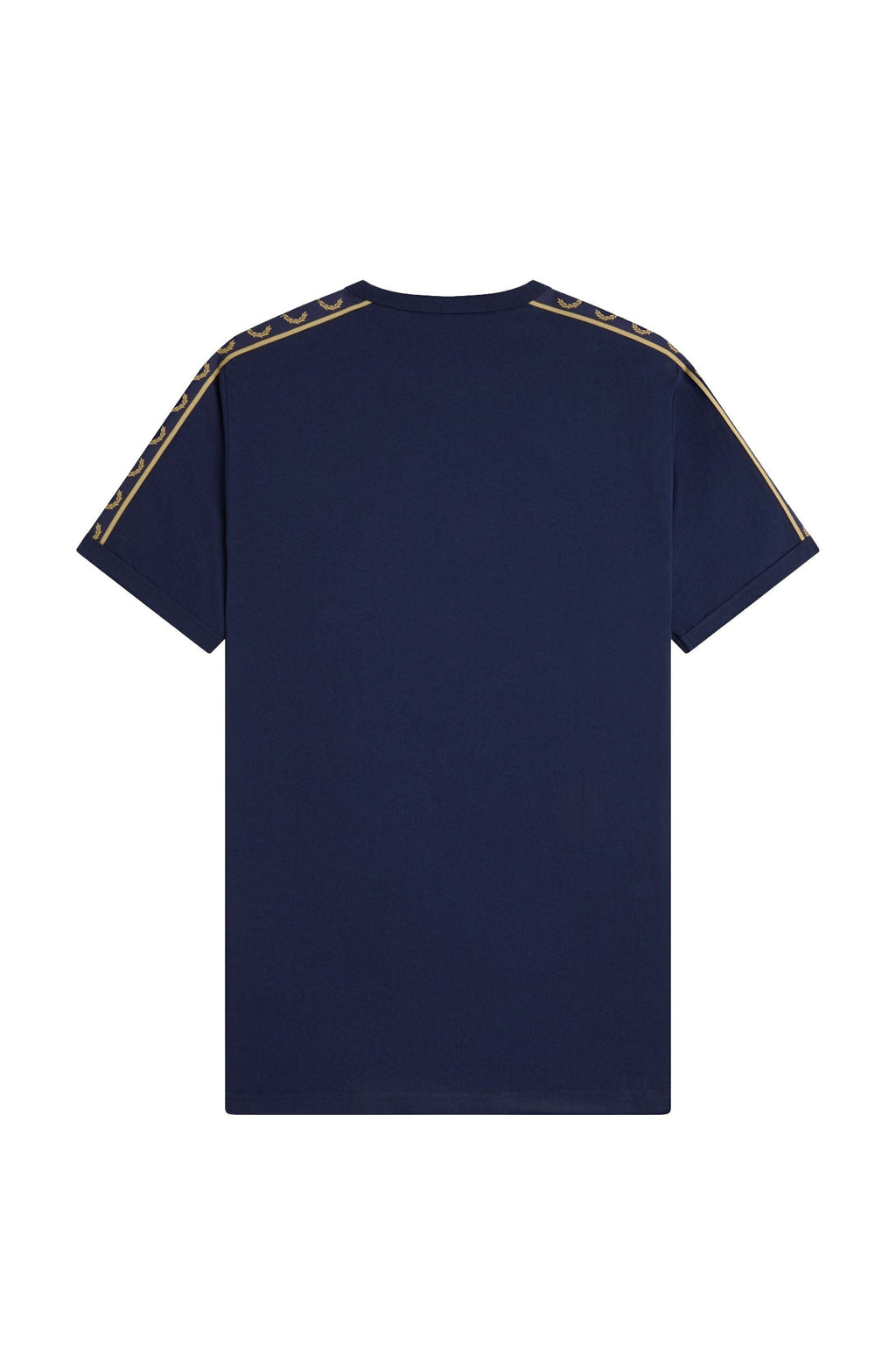 Fred Perry Contrast Tape Ringer T-Shirt Tennis Blue / Champagne