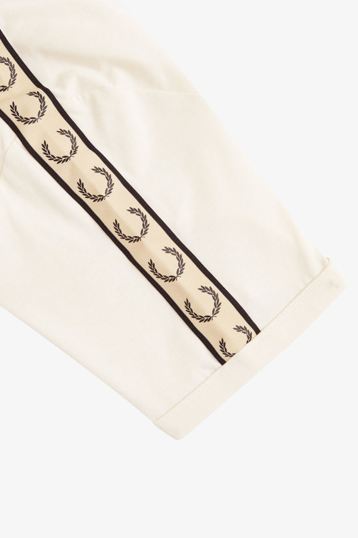 Fred Perry Taped Ringer T-Shirt Ecru / Black