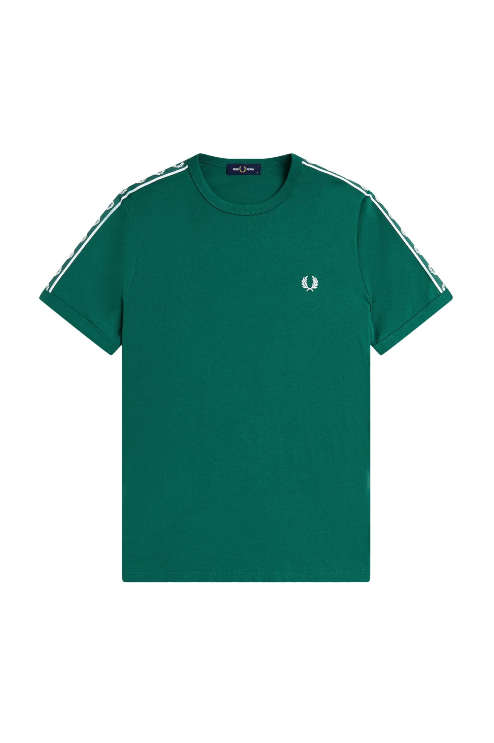 Fred Perry Contrast Tape Ringer T-Shirt Sport Green