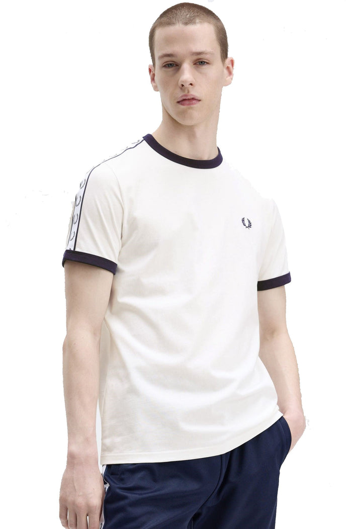 Fred Perry Taped Ringer T-Shirt M4620 Snow White