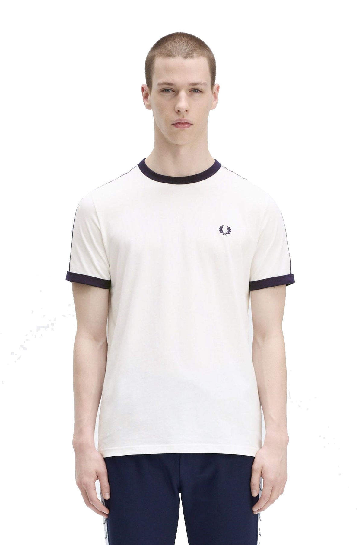 Fred Perry Taped Ringer T-Shirt M4620 Snow White