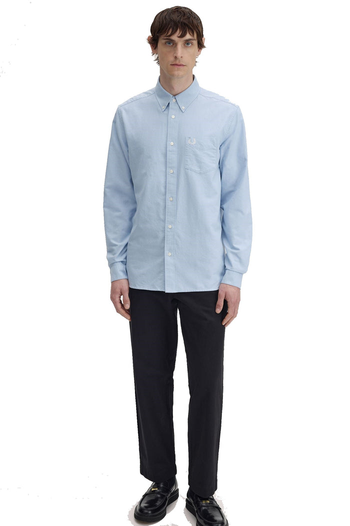 Fred Perry Oxford Shirt Light Smoke