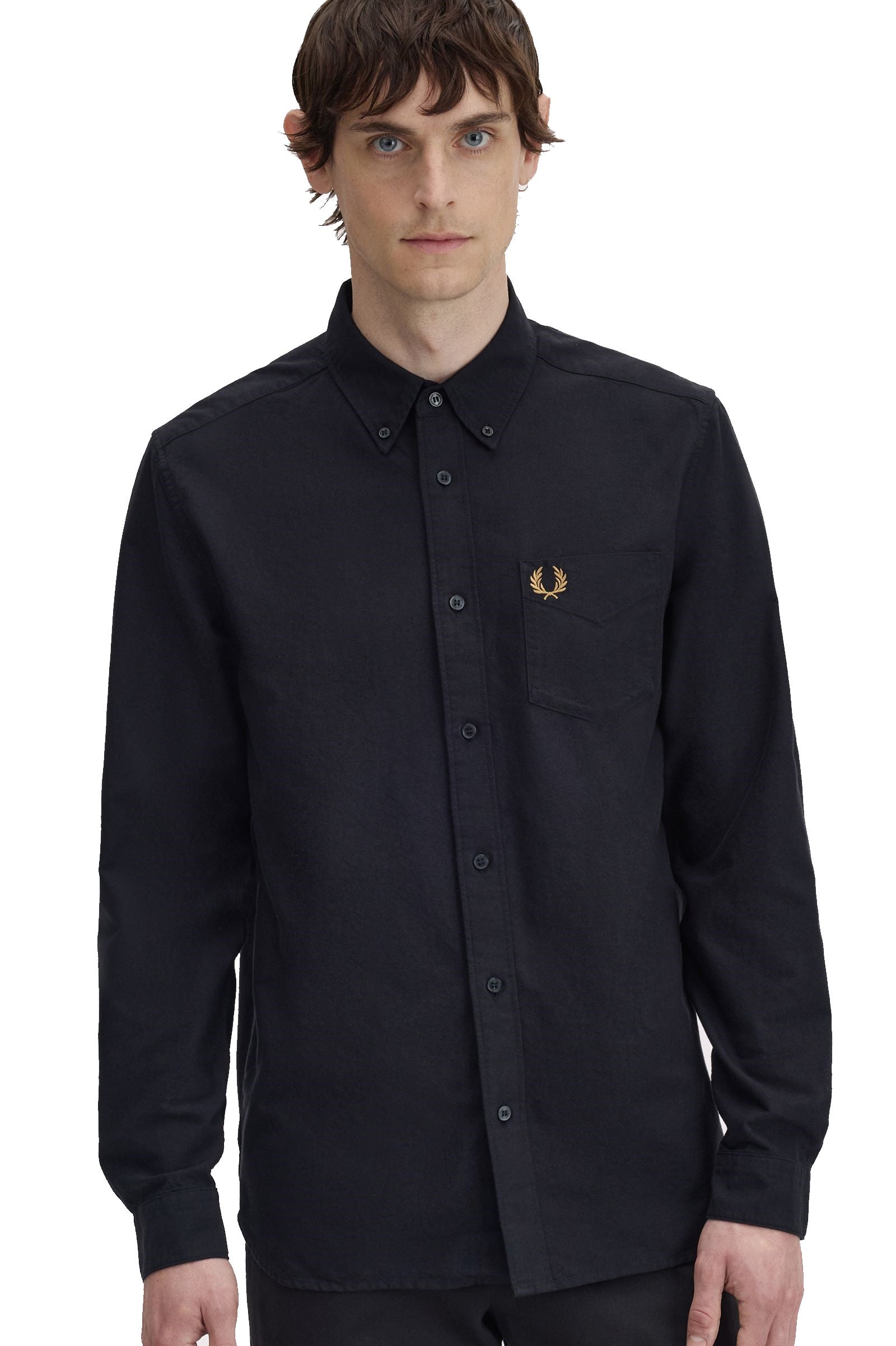 Fred Perry Oxford Shirt Black