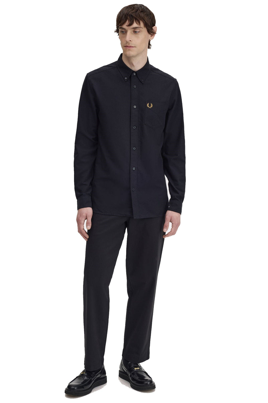 Fred Perry Oxford Shirt Black