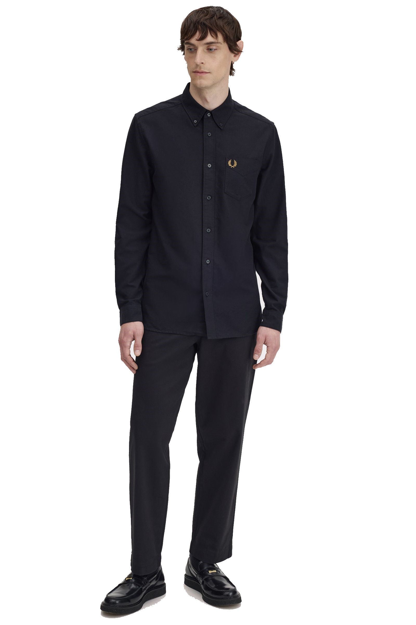 Fred Perry Oxford Shirt Black
