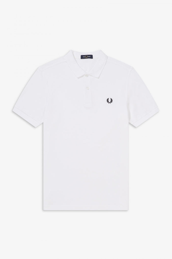 Fred Perry Slim Fit Plain Polo White