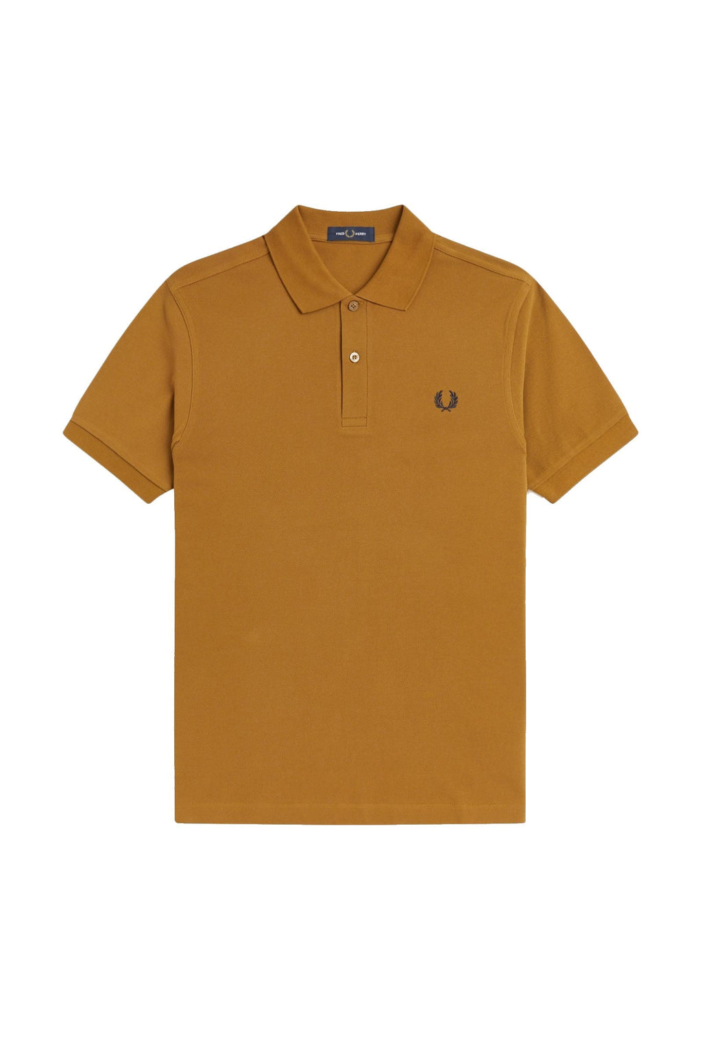 Fred Perry Slim Fit Plain Polo Dark Caramel / Navy