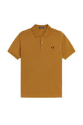 Fred Perry Slim Fit Plain Polo Dark Caramel / Navy