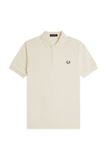 Fred Perry Slim Fit Plain Polo Ecru / Grassroots