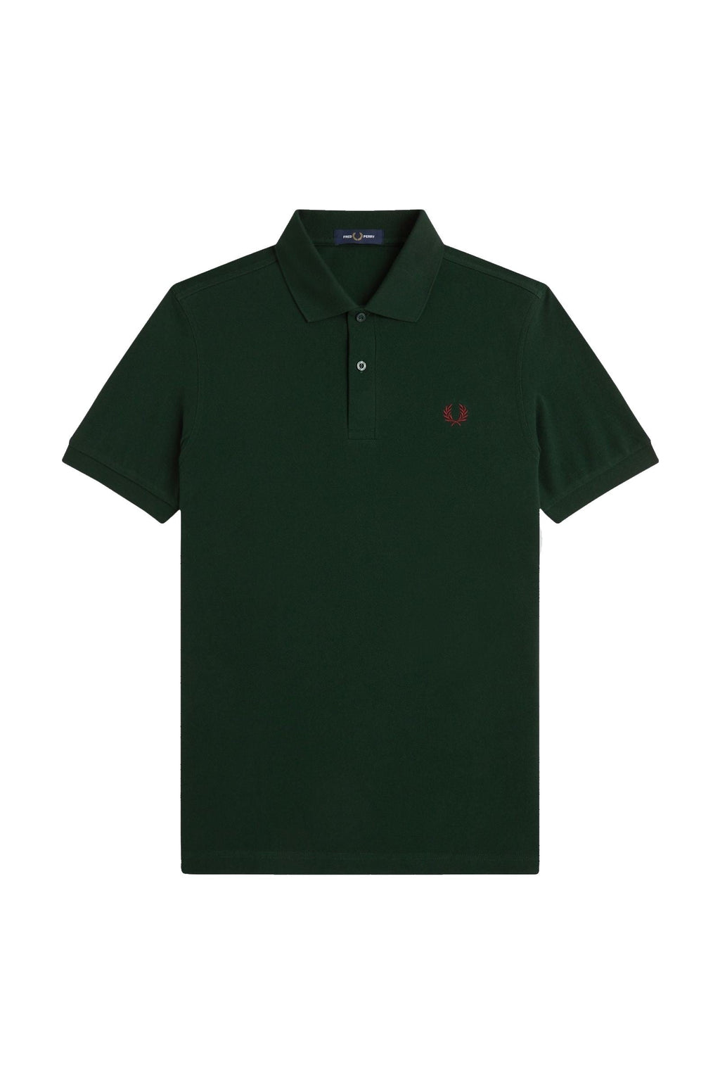 Fred Perry Slim Fit Plain Polo Grassroots / Oxblood