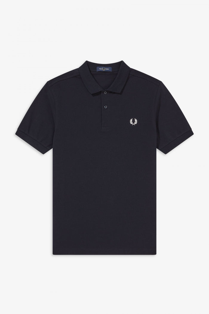 Fred Perry Slim Fit Plain Polo Navy