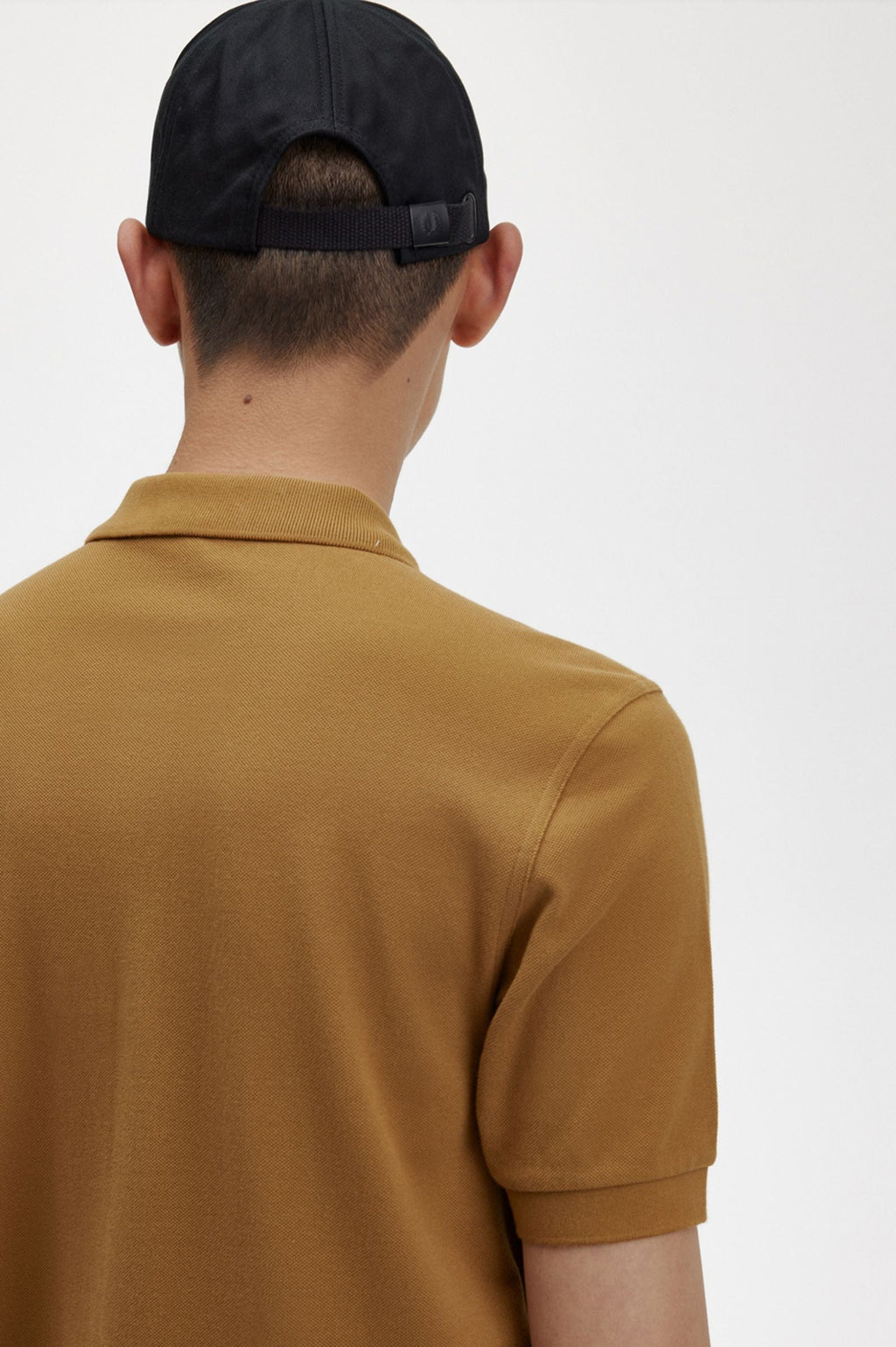Fred Perry Slim Fit Plain Polo Dark Caramel / Navy