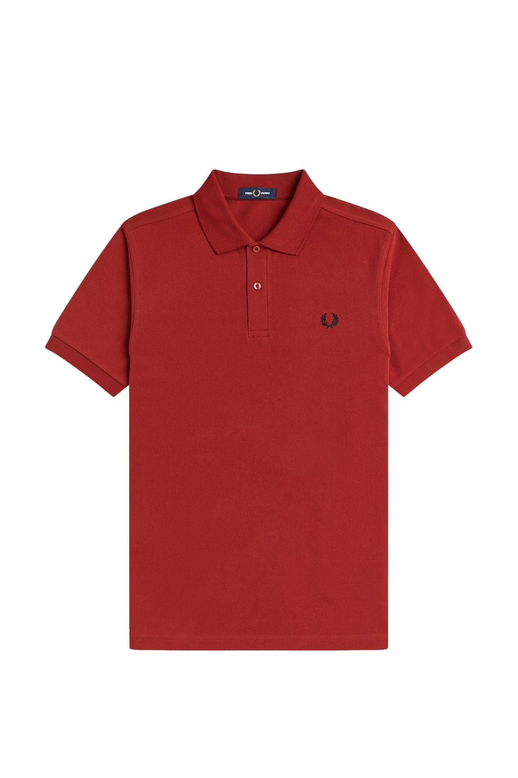 Fred Perry Slim Fit Plain Polo Burnt Red / Black