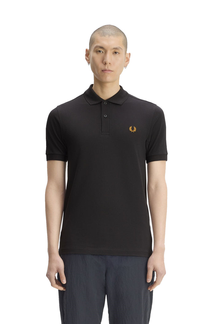 Fred Perry Slim Fit Plain Polo Anchor Grey / Golden