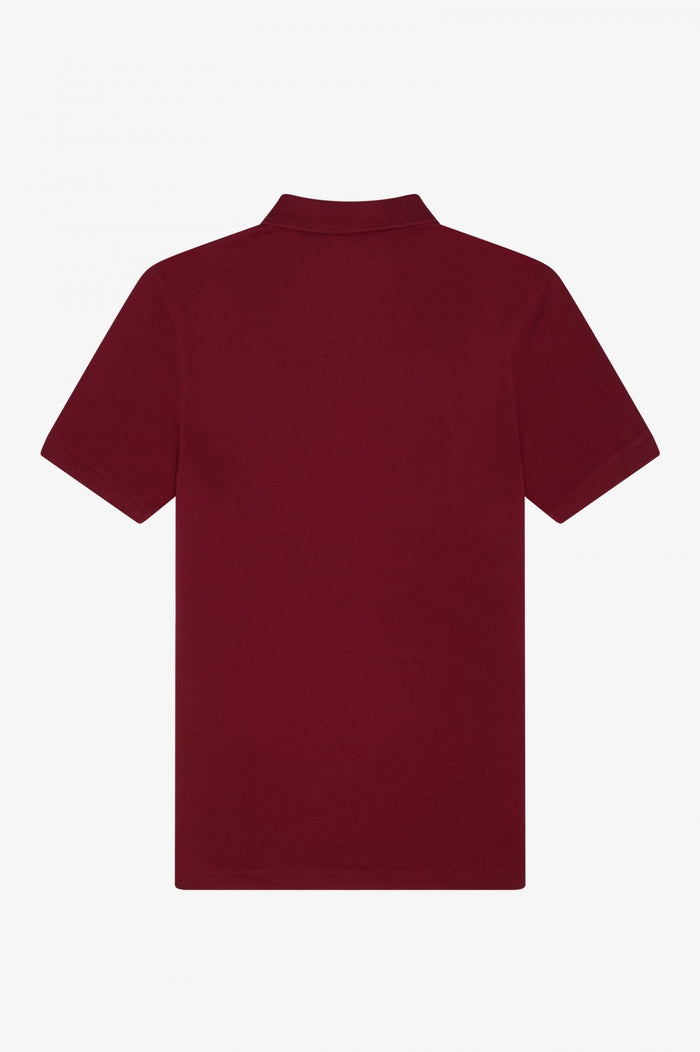 Fred Perry Slim Fit Plain Polo Tawny Port Gold