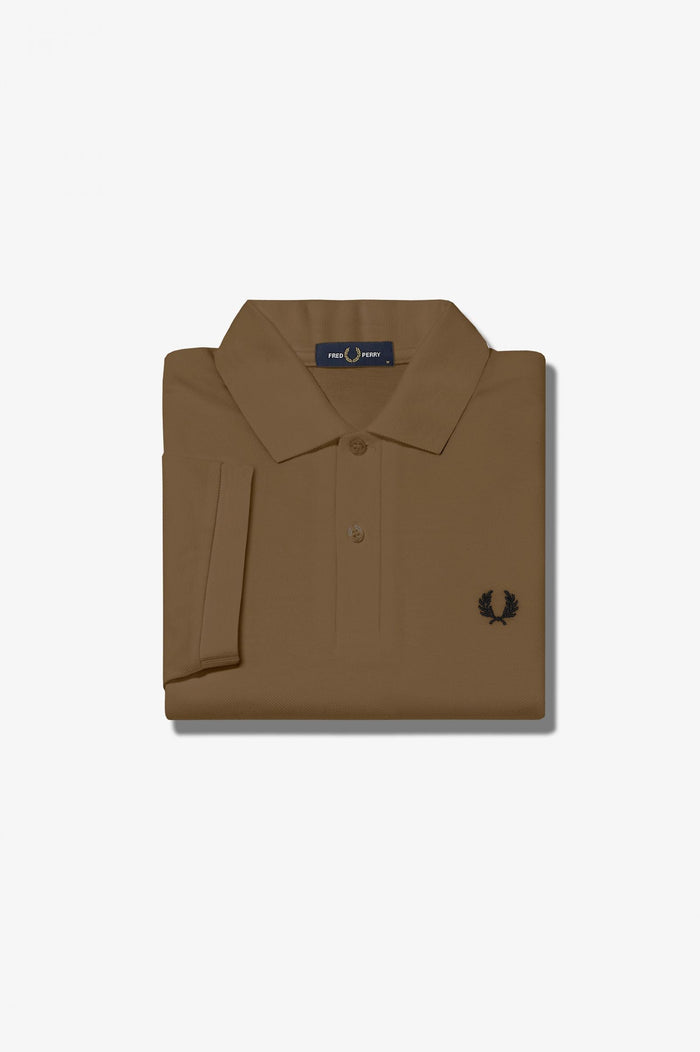 Fred Perry Slim Fit Plain Polo Shaded Stone / Black