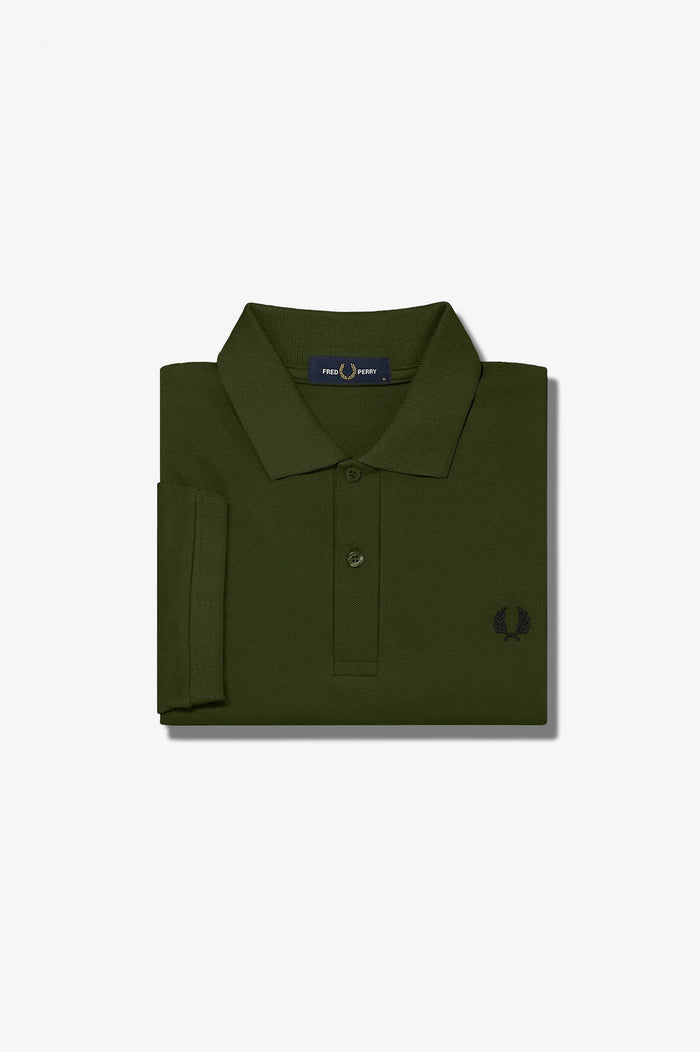 Fred Perry Slim Fit Plain Polo Uniform Green / Black
