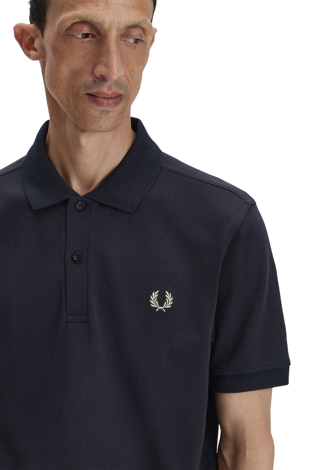 Fred Perry Slim Fit Plain Polo Navy / Seagrass