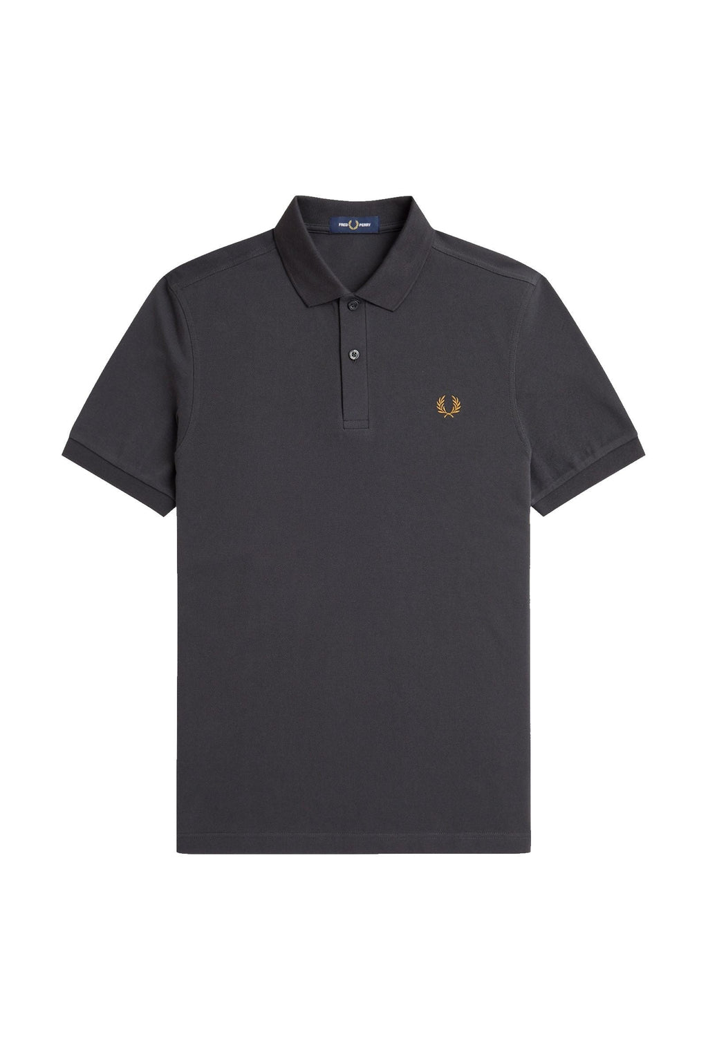 Fred Perry Slim Fit Plain Polo Anchor Grey / Dark Caramel