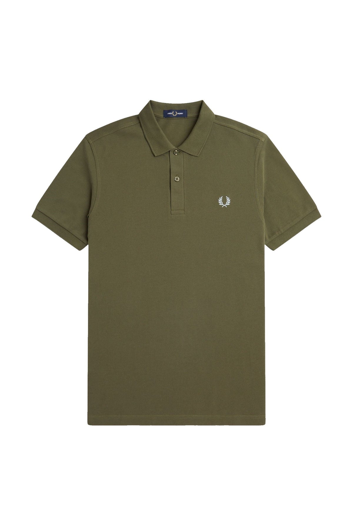 Fred Perry Slim Fit Plain Polo Uniform Green / Light Ice